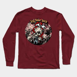 Try Your Luck Graphic Long Sleeve T-Shirt